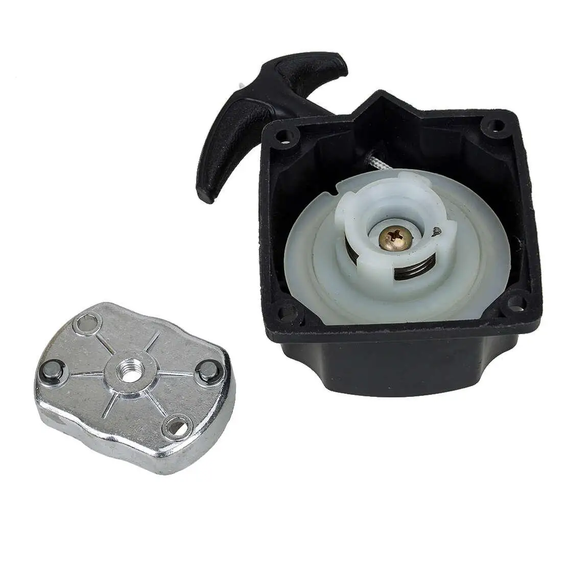 

Marine Recoil Starter Pull Start Fit for 2 Stroke Outboard Motor 2hp 3.5hp Hangkai Boat Engine Black