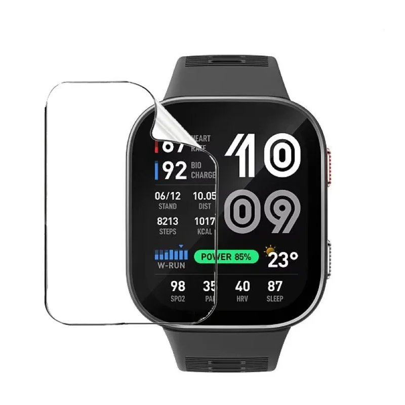 Weiche Hydrogel-Folie für Amazfit Bip Max Uhren-Displayschutzfolien, vollständige Abdeckung, kratzfeste Schutzfolien für Amazfit Bip Max