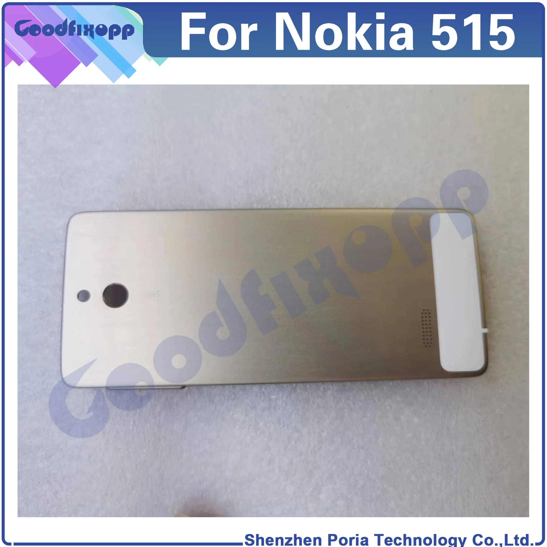 For Nokia 515 Back Cover Door Housing Case Rear Battery Cover Repair Parts Replacement