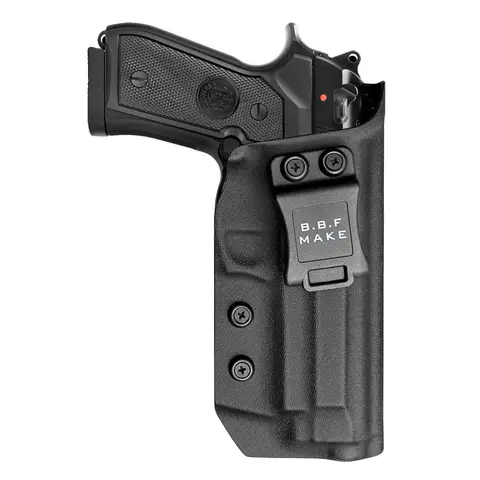 베레타 92FS 92A1 96A1 홀스터 IWB 베레타 92 A1 / 96 A1 / 92 FS 케이스용 Kydex 홀스터 - (검은색, 오른손)