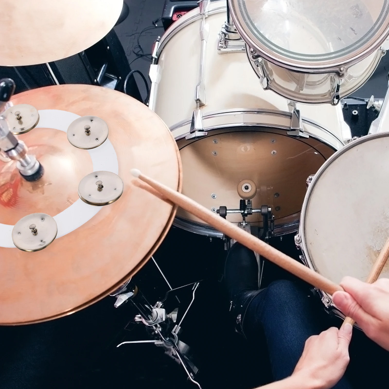 

drum cymbal drum hi-hat bell useful drum accessory durable hi-hat bell portable cymbal bell