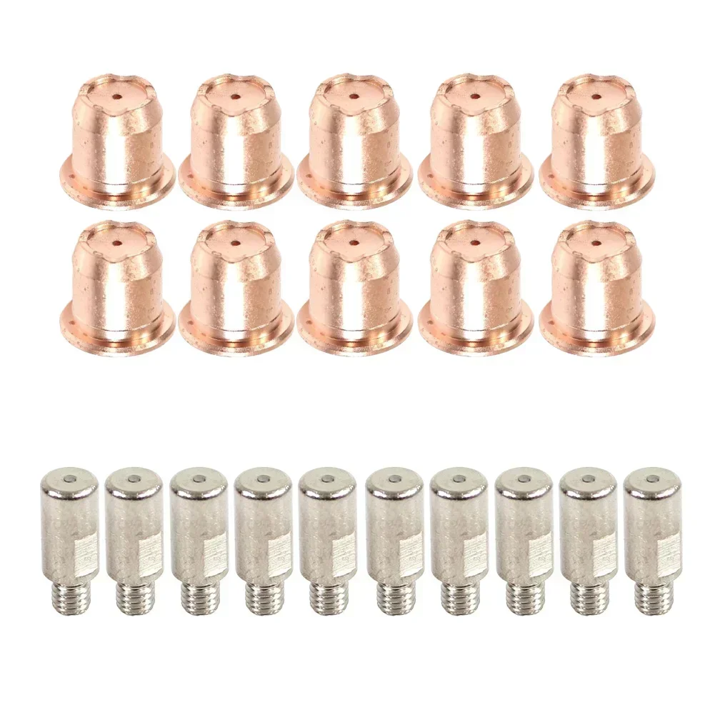 

20pcs Plasma Electrode PR0105 Tip PR0102-10 For Trafi Met S45 25 Plasma Cutting Torch High Quality Welding Consumables