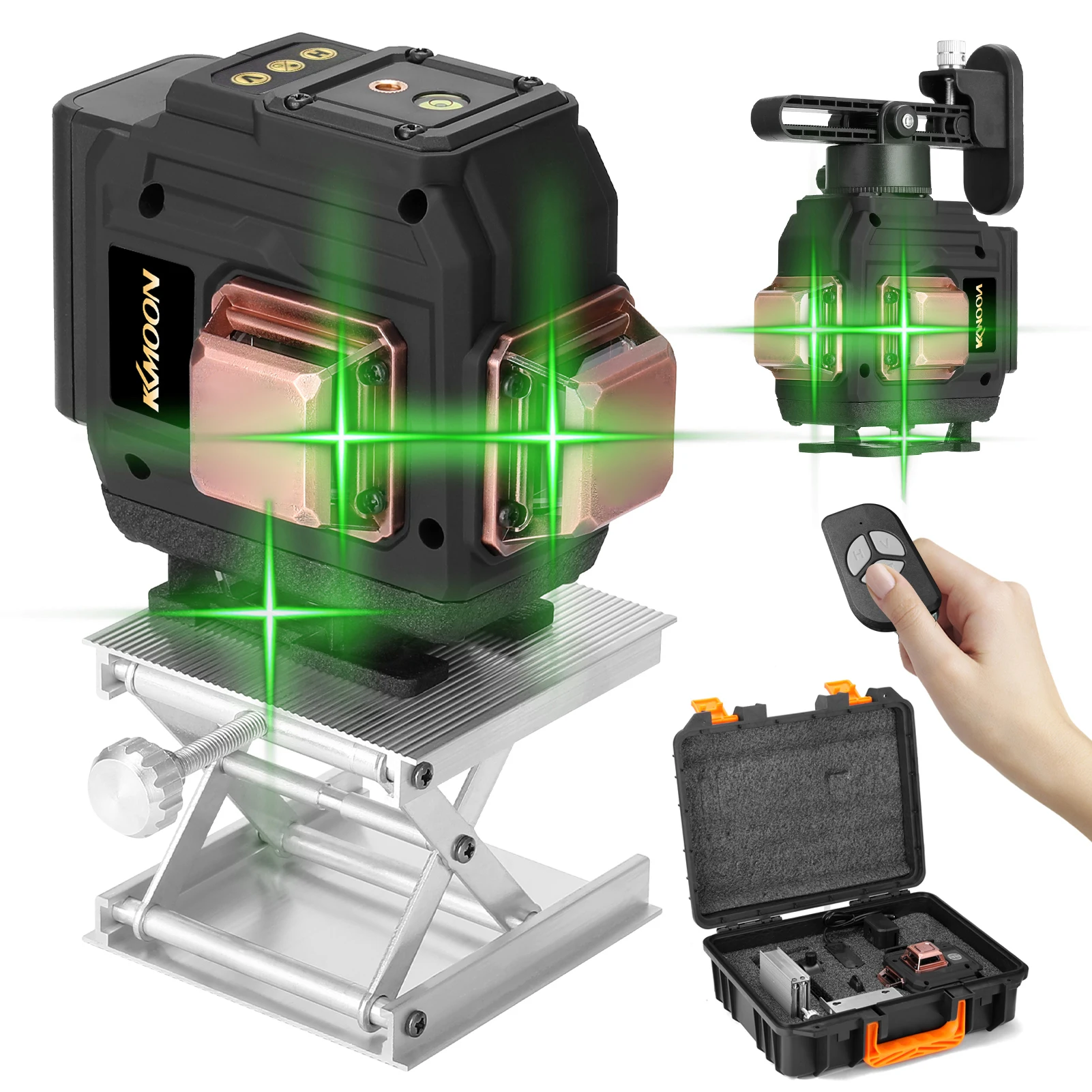 Multifunctional 3D 12 Lines Laser Level Tool Vertical Horizontal Lines with Self-leveling Function