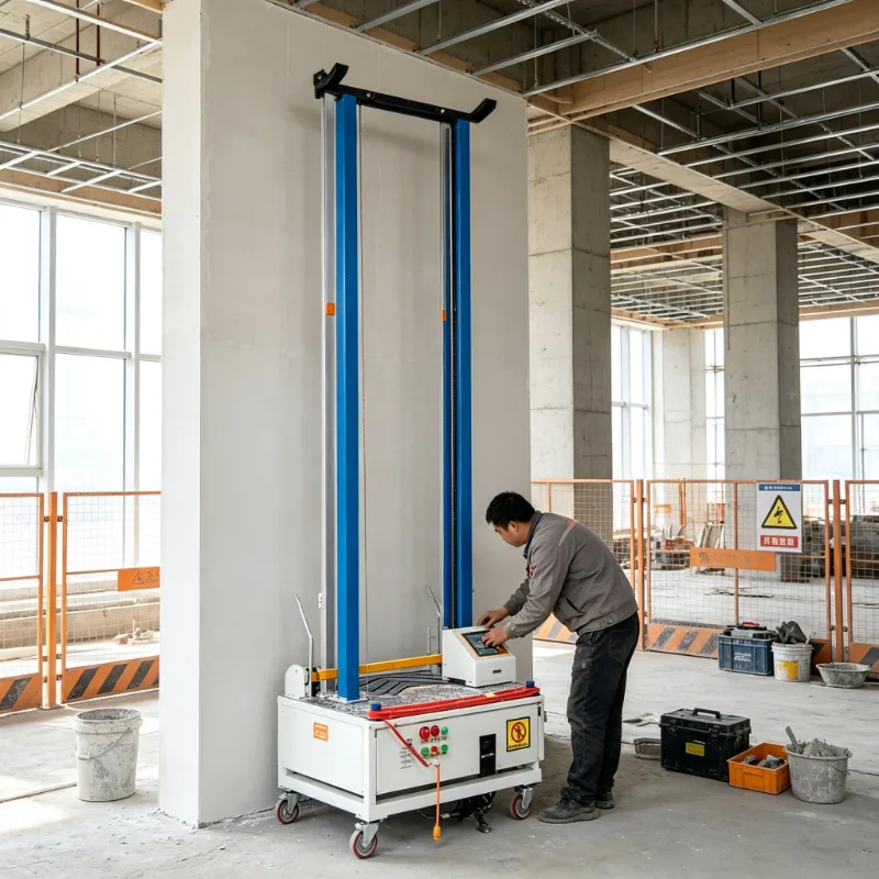 Automatic Wall Plastering Machine Render Machine Diesel Morta Wall Rendering Cement Mortar Wall Plastering Machine