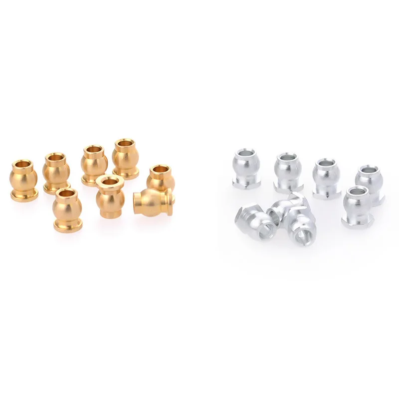 ABUM-8Pcs varilla de enlace extremos de rodamiento de bolas de Metal perno de unión para 1:8 1:10 AXIAL SCX10 II RC coche camión escala RC camión sobre orugas todoterreno C