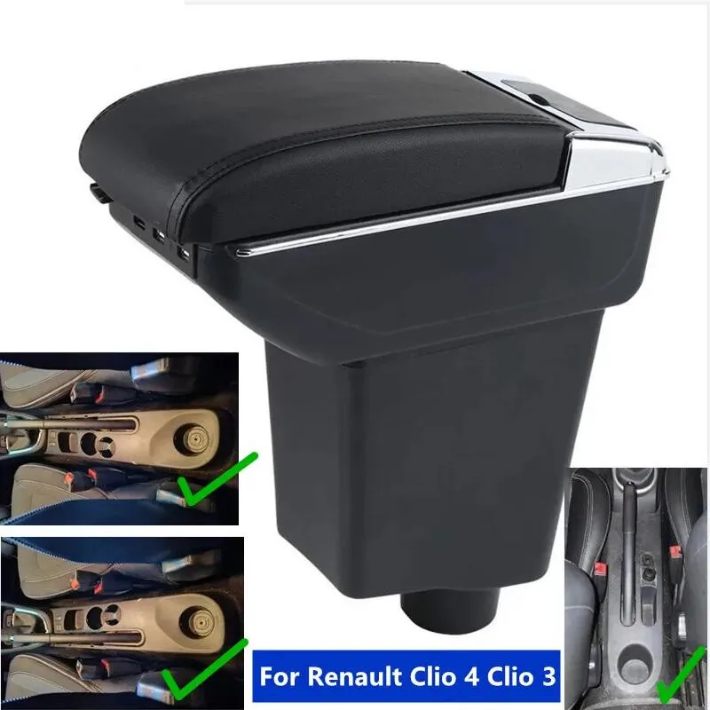 Für Renault Clio 4 Armlehne Für Renault Captur Clio 3 III IV Auto Armlehne Box Lagerung box Gewidmet Nachrüstung Auto Zubehör