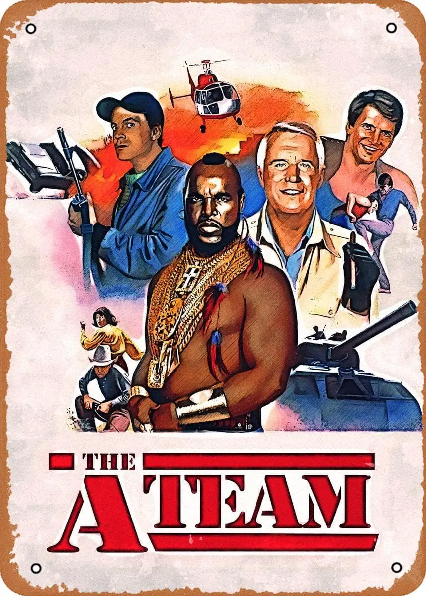 

Classic Poster Metal Sign THE A TEAM Vintage Wall Art Decor Tin Sign-8x12inch