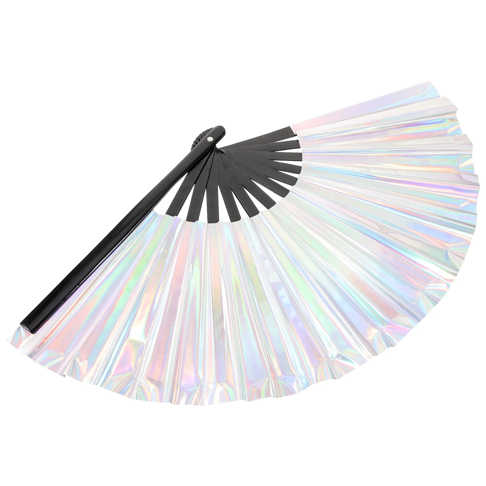 

Bamboo Bone Hand Fans Foldable PVC Decorative Plastic Fans Women Party Wedding Souvenir Portable Handheld Fan Design