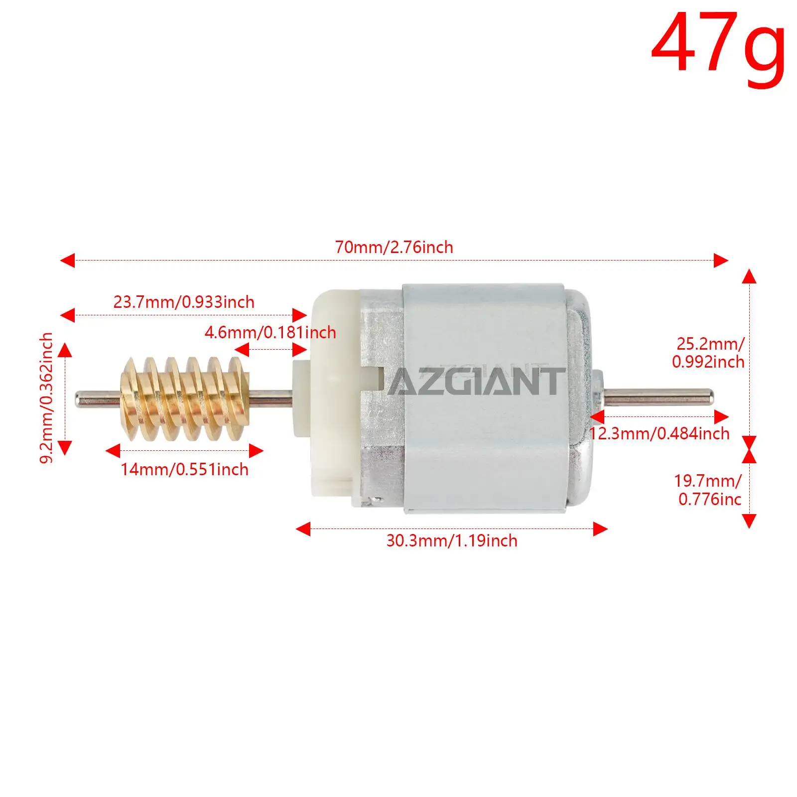 AZGIANT FC-280 12V DC Car Steering Column Lock Actuator Low Noise High-Speed Accessories Auto for Nissan Altima Maxima Murano