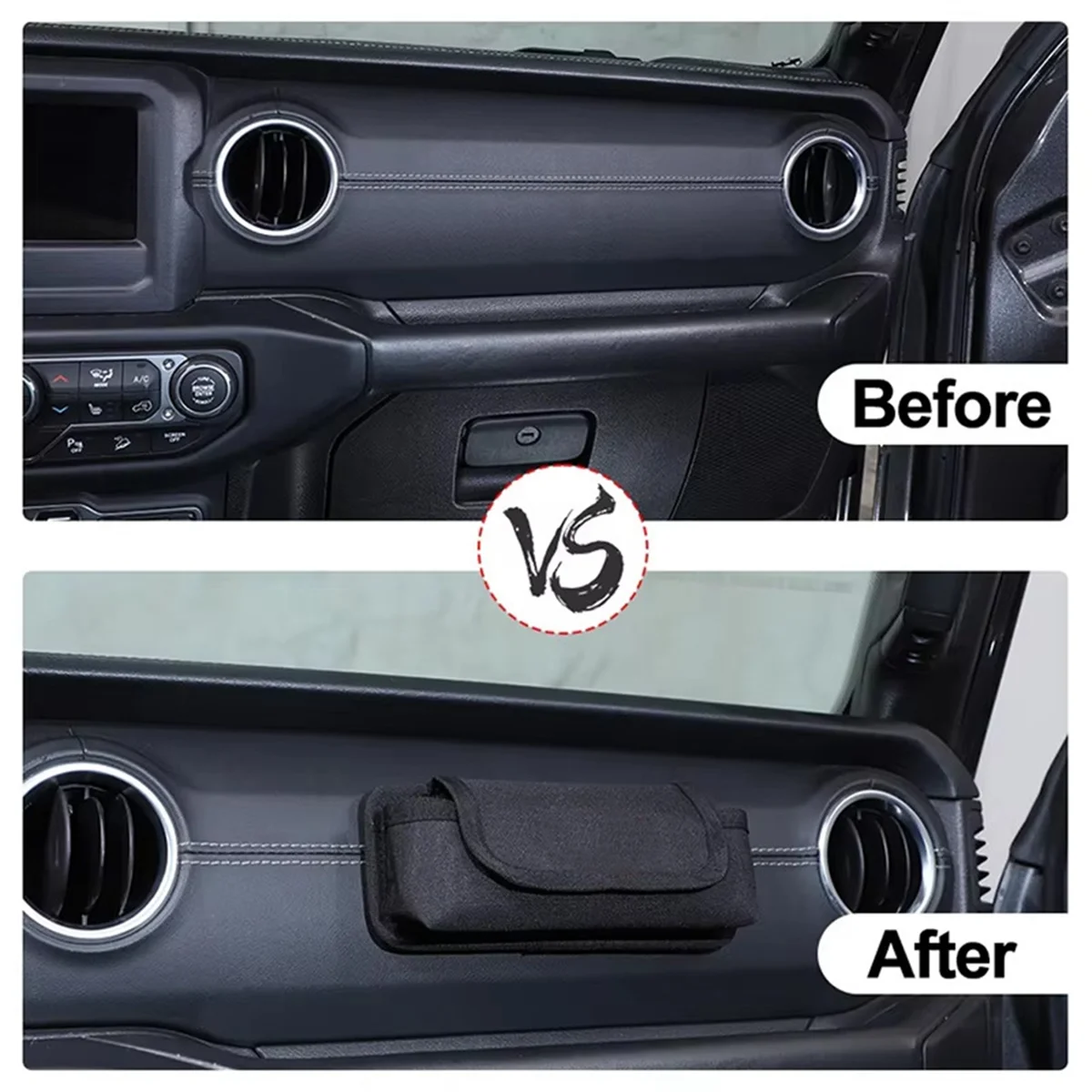 

T45C_Multifunctional Storage Bag Organizer Universal for Ford Bronco Suzuki Jimny Jeep Wrangler JK JL TJ Accessories