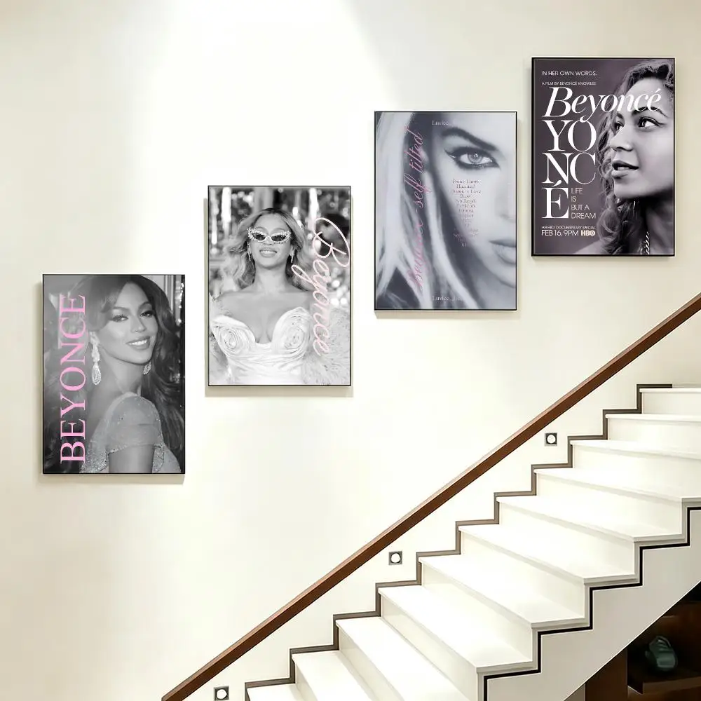 music Beyoncé Poster Poster HD  Printing Soothing and Cream Style Home Decor for the Living Room cafes Gift Giving