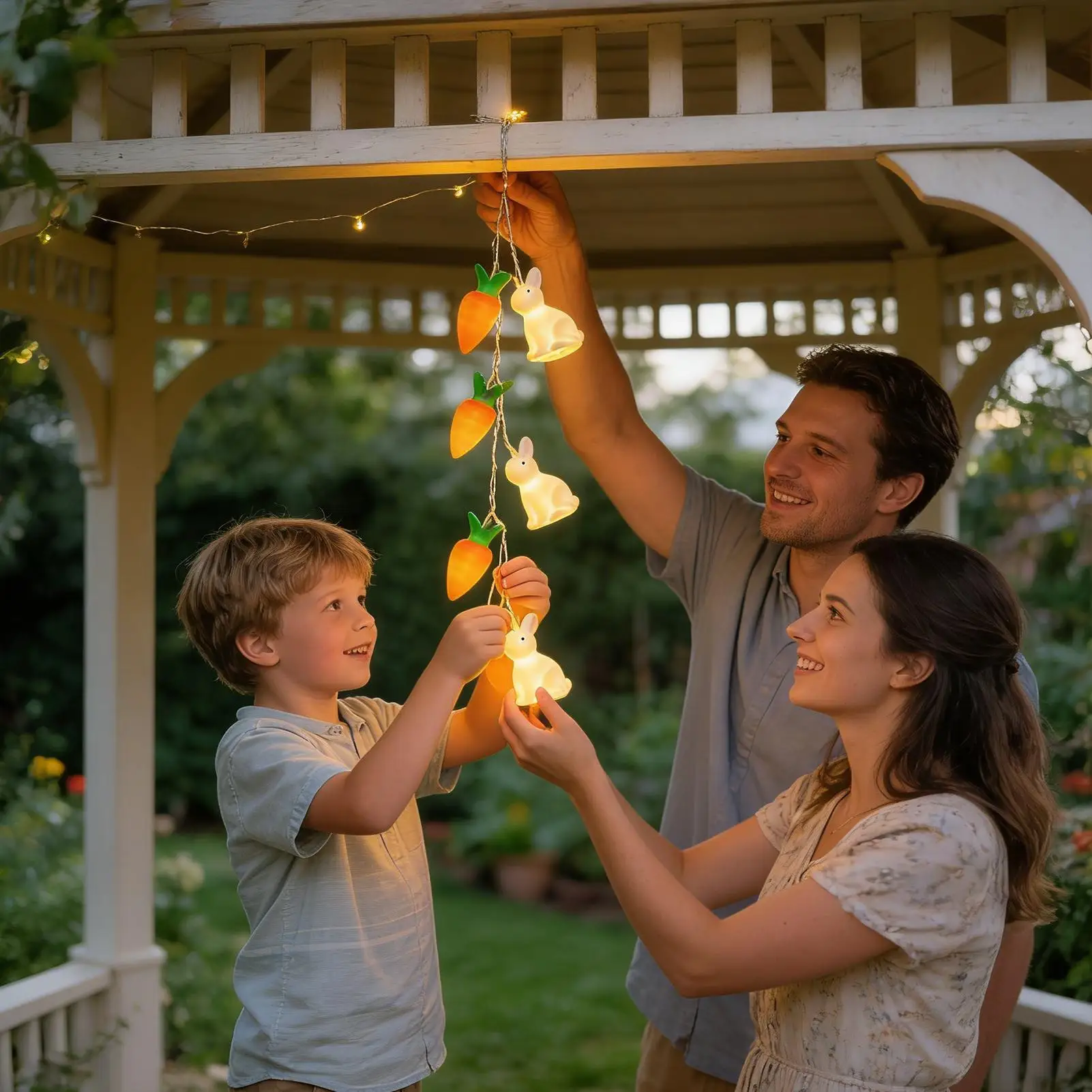 

Светодиодная лампа-зайчик с морковкой, забавный весенний декор, милые пасхальные светильники на батарейках для дома, улицы, прихожей, полки