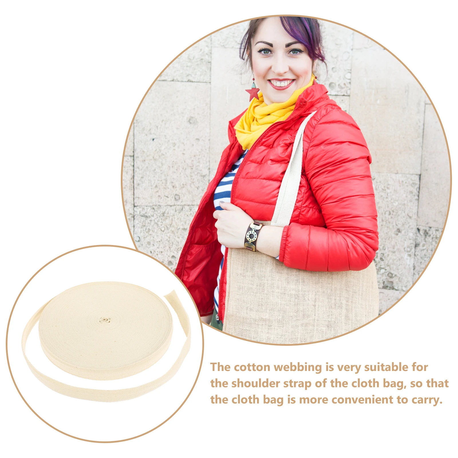 

Herringbone Webbing Cotton Ribbon for Bag Straps Shoulder Canvas Strip Clothing Beautiful Design Bright Colors Sewing Crafts
