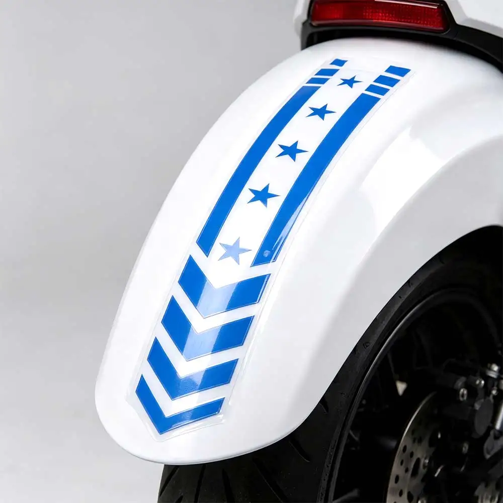 Motorbike Decoration Motorcycle Fender Stickers Fender Tape Stickers Striped Reflective Stickers Safety Warning Tape