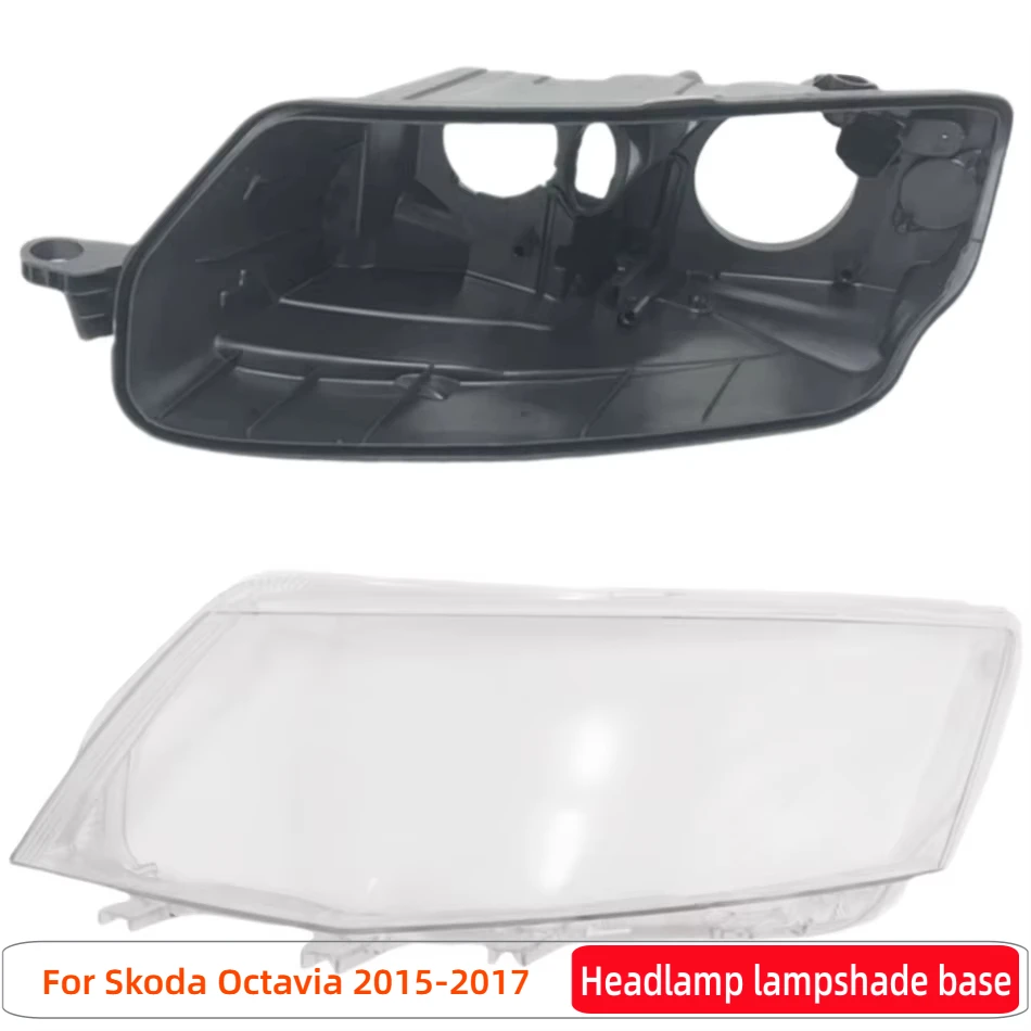 For Skoda Octavia 2015 2016 2017 Vehicle Accessories Car Base Head Lamp Shell Car Rear Base Front Lamp Cover