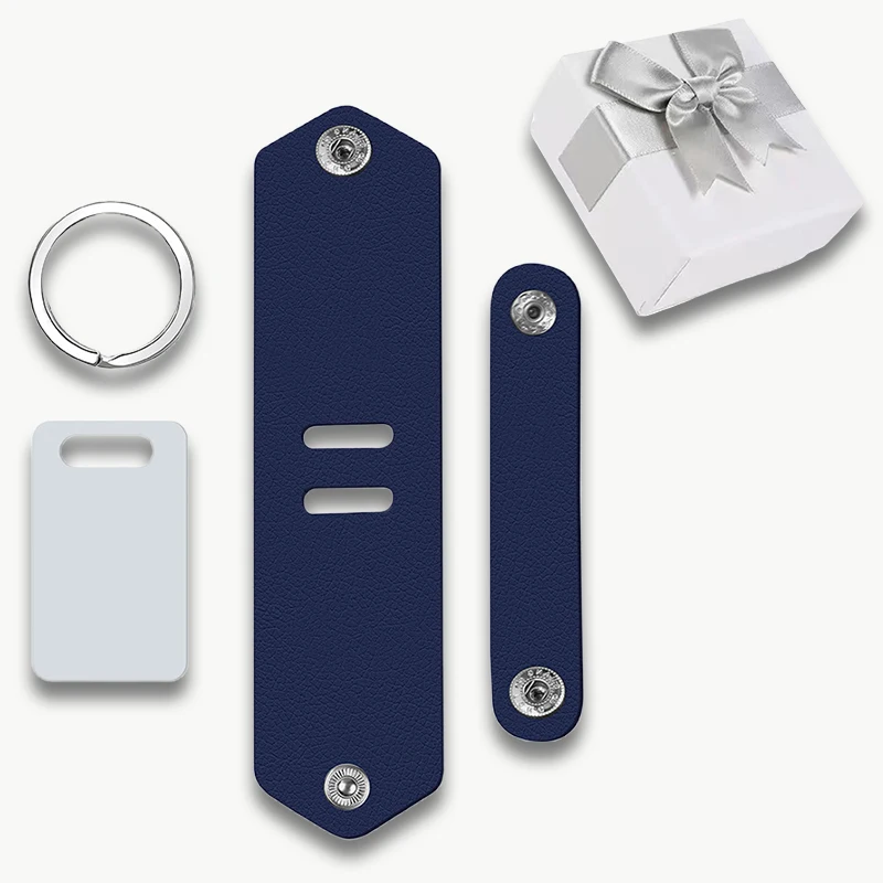 Aangepaste foto lederen sleutelhanger bedrukte foto gepersonaliseerde sleutelhanger lasergravure tekst sleutelhanger cadeau voor familie minnaar vrienden doos
