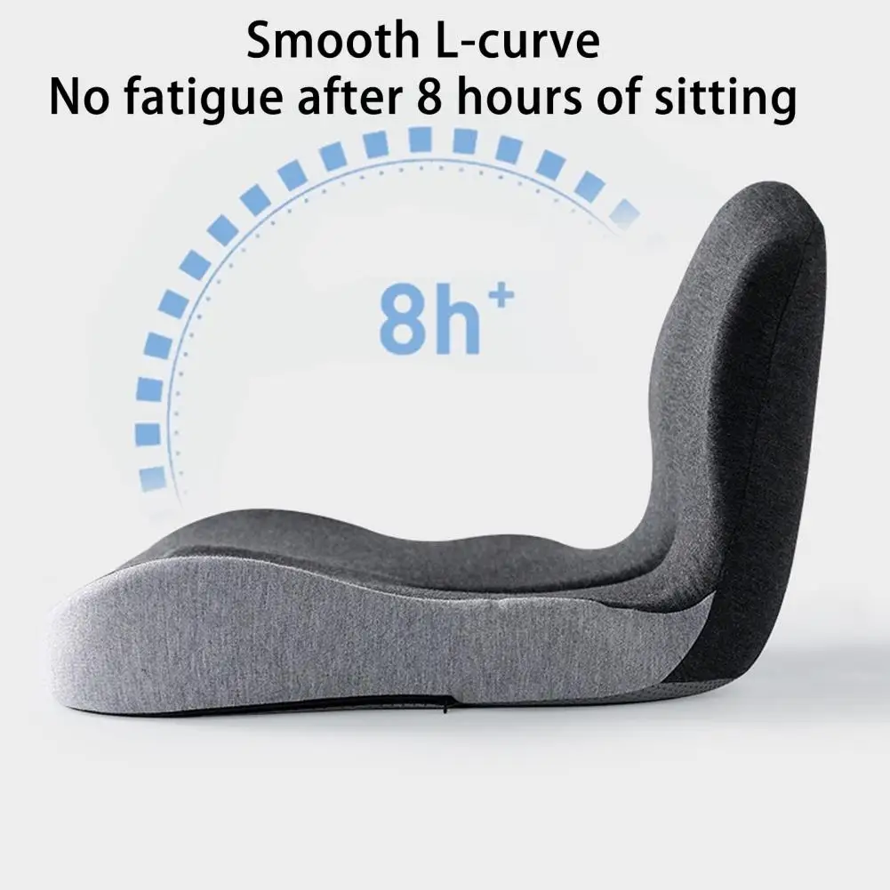 Ergonomic Chair Cushion Memory Foam Seat Cushion with Lumbar Support Ergonomic Office Chair Pad for Tailbone Relief L Shaped Car