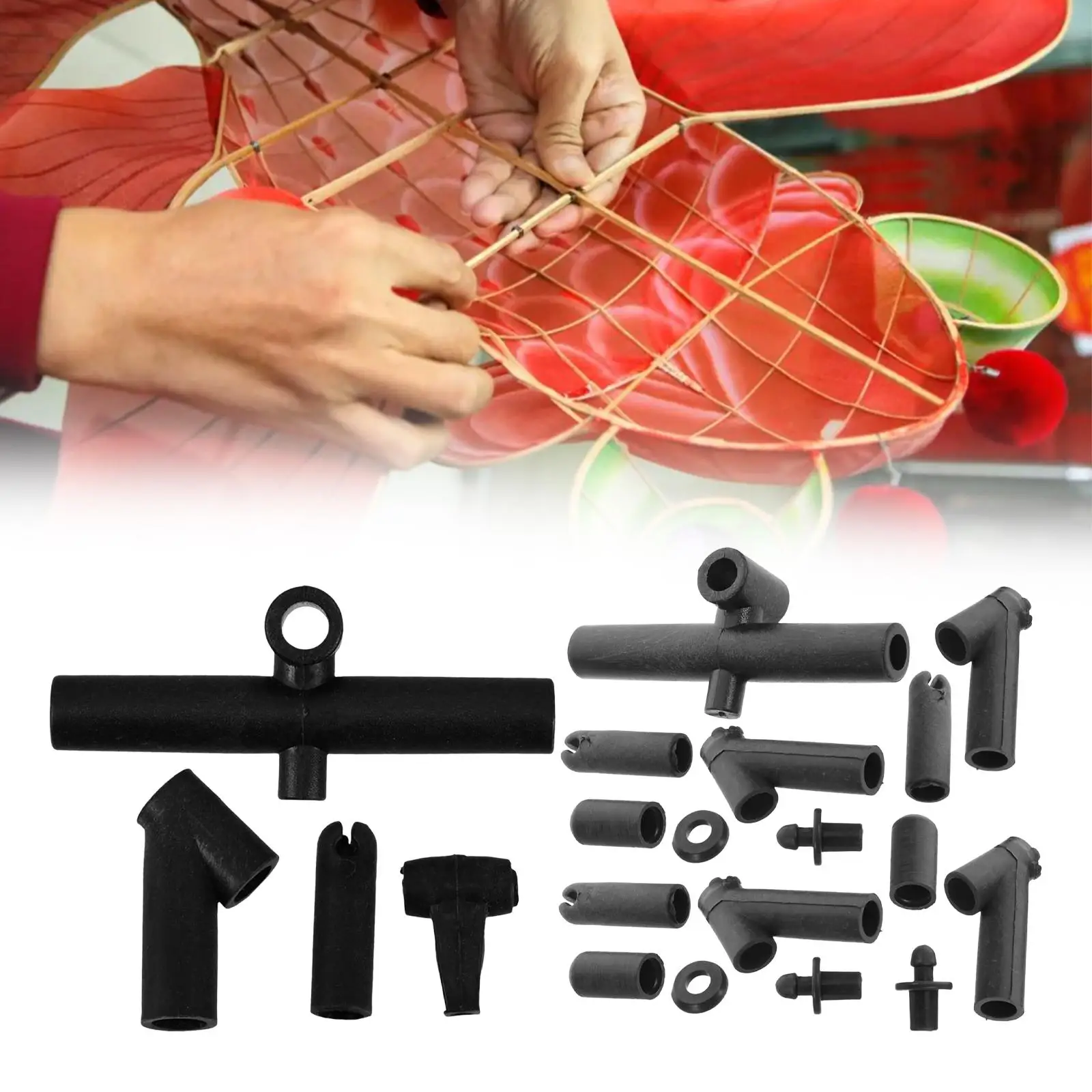 Kite Frame Joints Supplies Repair Easy to Fix Hold Plastic 1 Set Kite Frame Connector for Boys Girls Adults Beginner Sport Kites