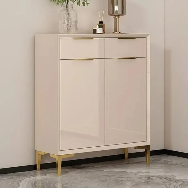 

/Accent Organizers Shoe Cabinets White Auxiliary Wooden Shelf Folding Shoe Cabinets Luxury Decoration Sapateira Trendy Furniture