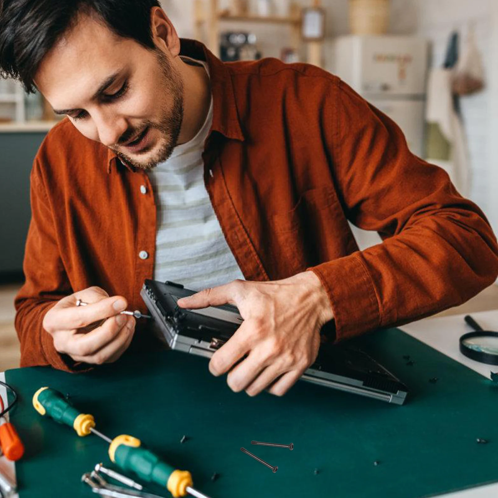 

50pcs Computer Long Metal Pc Computer Screws Set Case Fan Mounting Screws For Cooling Fan Fixing Replacement Rivet Kit