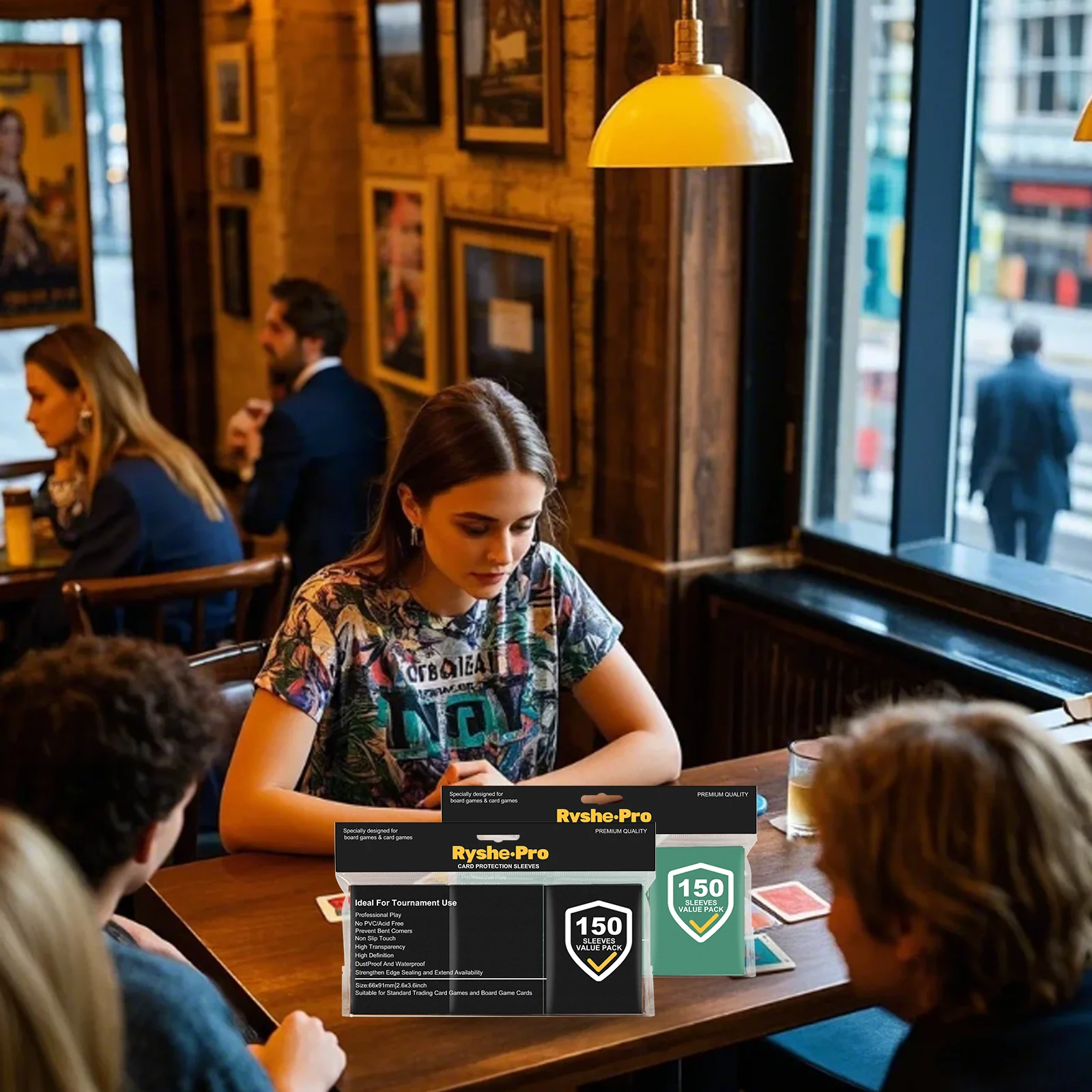 150 pochettes pour cartes Premium 2.6 "x 3.6", compatibles avec les cartes à collectionner de taille Standard pour cartes de Baseball MTG Pokemon TCG, cartes de Sport