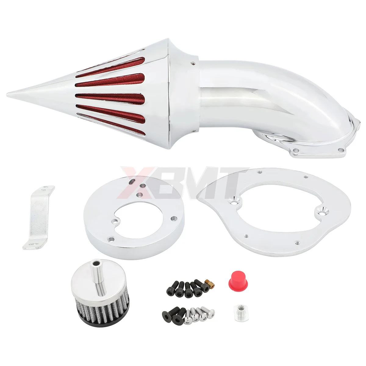 Spike Air Cleaner Intake Filter Kit For Honda VTX1300 VTX 1300 Black/Chrome Aftermarket Motorcycle  Air Filters