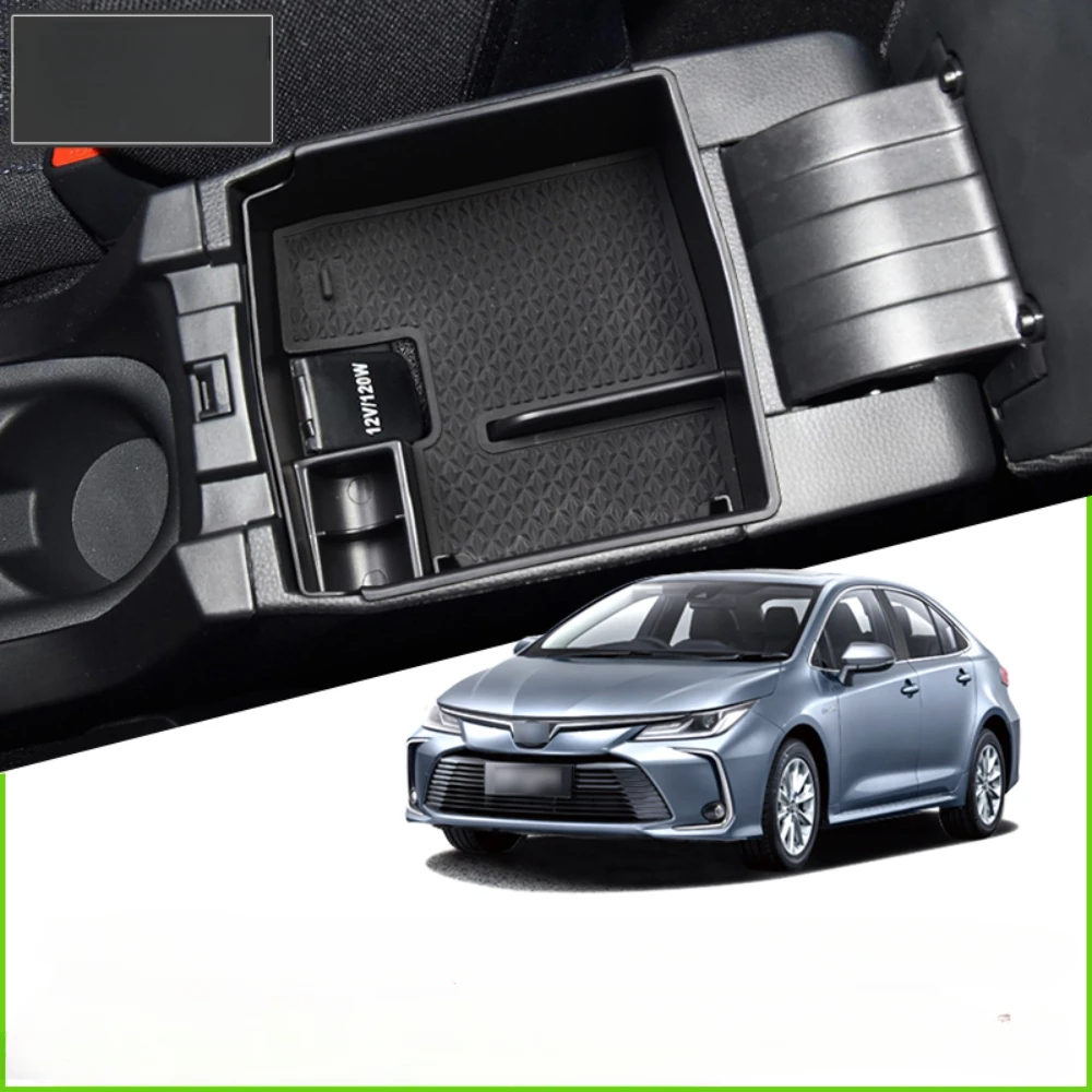 Car Armrest Storage Box Tray for Toyota Corolla Cross XG10 Levin Revel Front Lander 2019 2020 2021 2022 Organizer Accessories