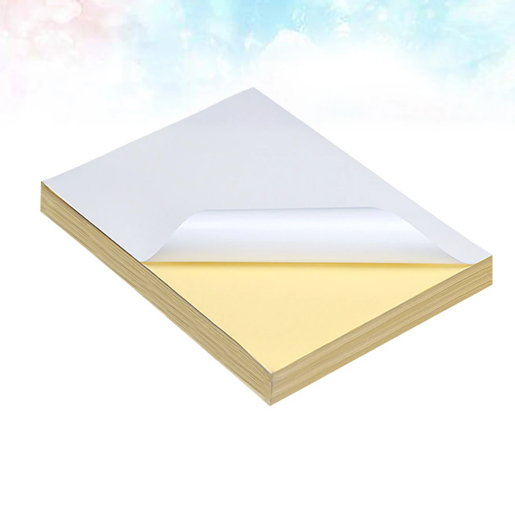 

100 Pcs Laser Printing Paper Prices Stickers Total A4 Typing Adhesive Label Self-adhesive