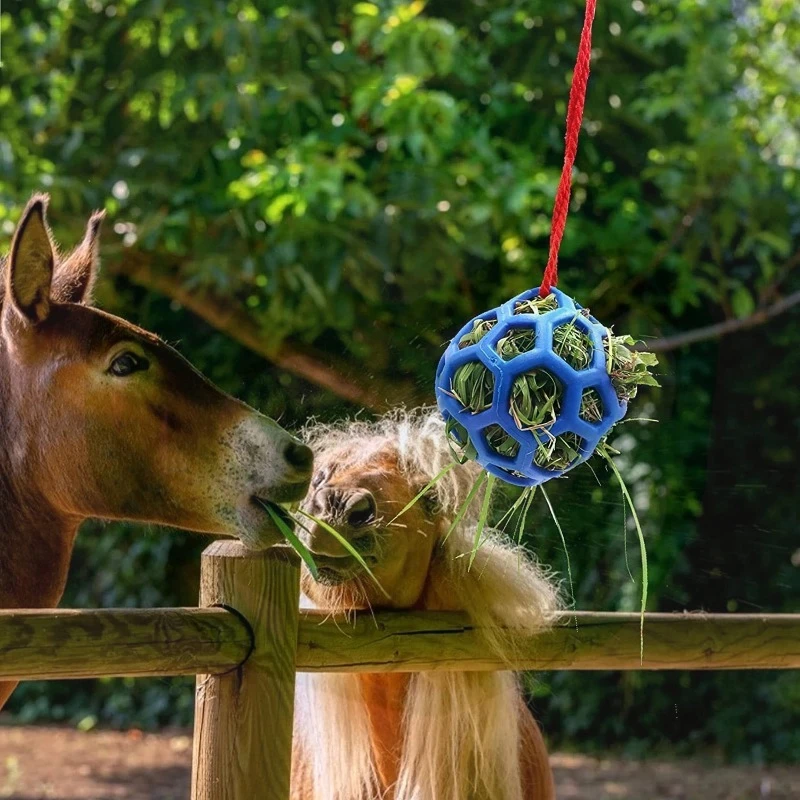 الجوف خارج الحصان علاج الكرة الحيوانات علاج القش المغذية TBR اللعب تمتد كرات بلاستيكية مقاومة للأغنام الجمل أدوات تغذية الغذاء #5