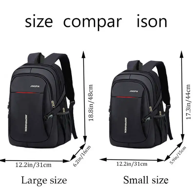 Men's Backpacks Oxford Waterproof Rucksack Business Computer Bag Casual Travel Backpack Senior High School Student Schoolbag