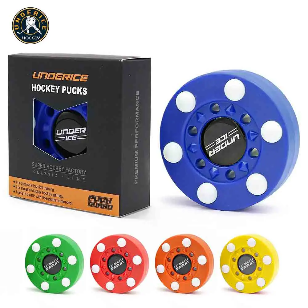 아이스 하키 퍽 트레이닝 퍽 플라스틱 하키 퍽 아스팔트 및 초원 스포츠 용품 훈련 액세서리로 재사용 가능