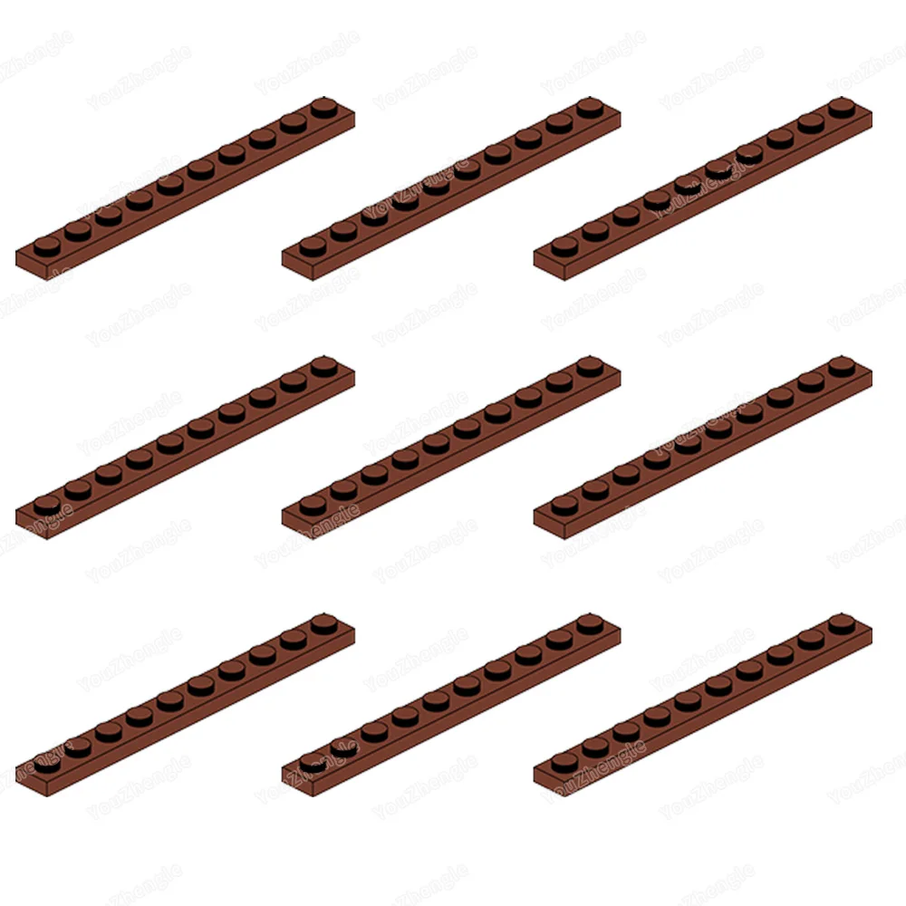 4477 Baustein Grundplatte 1x10 Teile Montage MOC Figuren WW2 Straße Szene Mecha Getriebe Set Szene Modell Teile Geschenke DIY Spielzeug