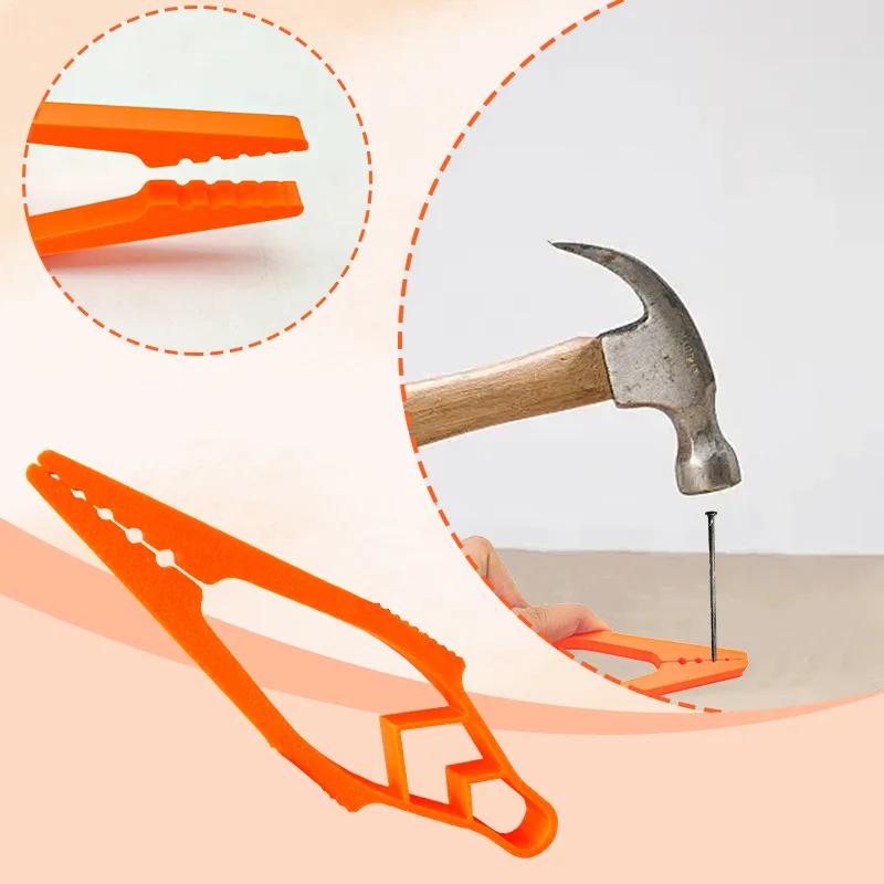 1Pcs Durable Nail Holder for Hammering Protects Fingers Secure Nail Positioning Tool Portable and Durable Material