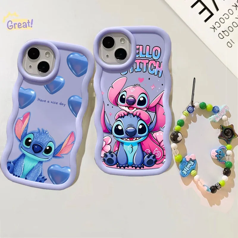 Funda de teléfono con cadena de Ángel de punto 3D para VIVO Y400 Y15S Y36 Y29 Y28 Y22S Y38 Y03 Y17S Y100 V25 V50 V30 V29 V29E V27 Pro