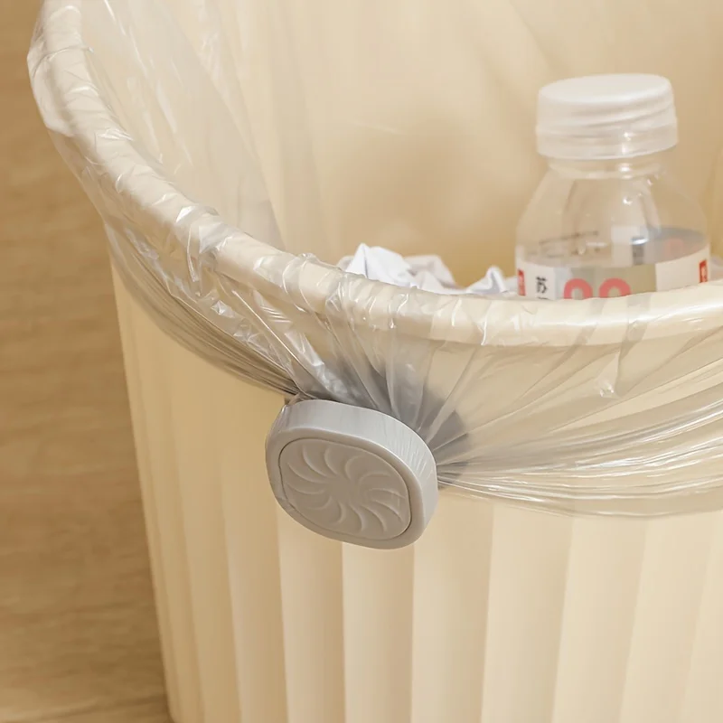

1pc Rotating Trash Bag Clip Holder - Secure Durable Plastic Garbage Bin Clip for Kitchen, Bathroom