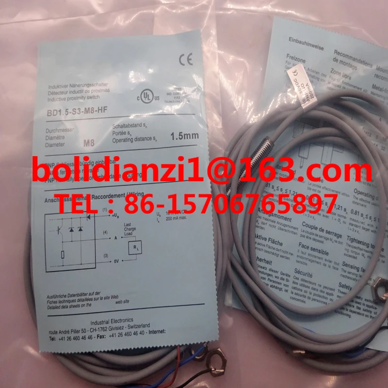 

Оригинальный индукционный датчик BD1.5-S1-P4S8 BD1.5-S2-P4S8 В наличии