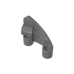 Painel curvo Gobricks GDS-90255 #   9 3 x 3 cônico esquerdo compatível com lego 2395 blocos de construção DIY infantis técnicos