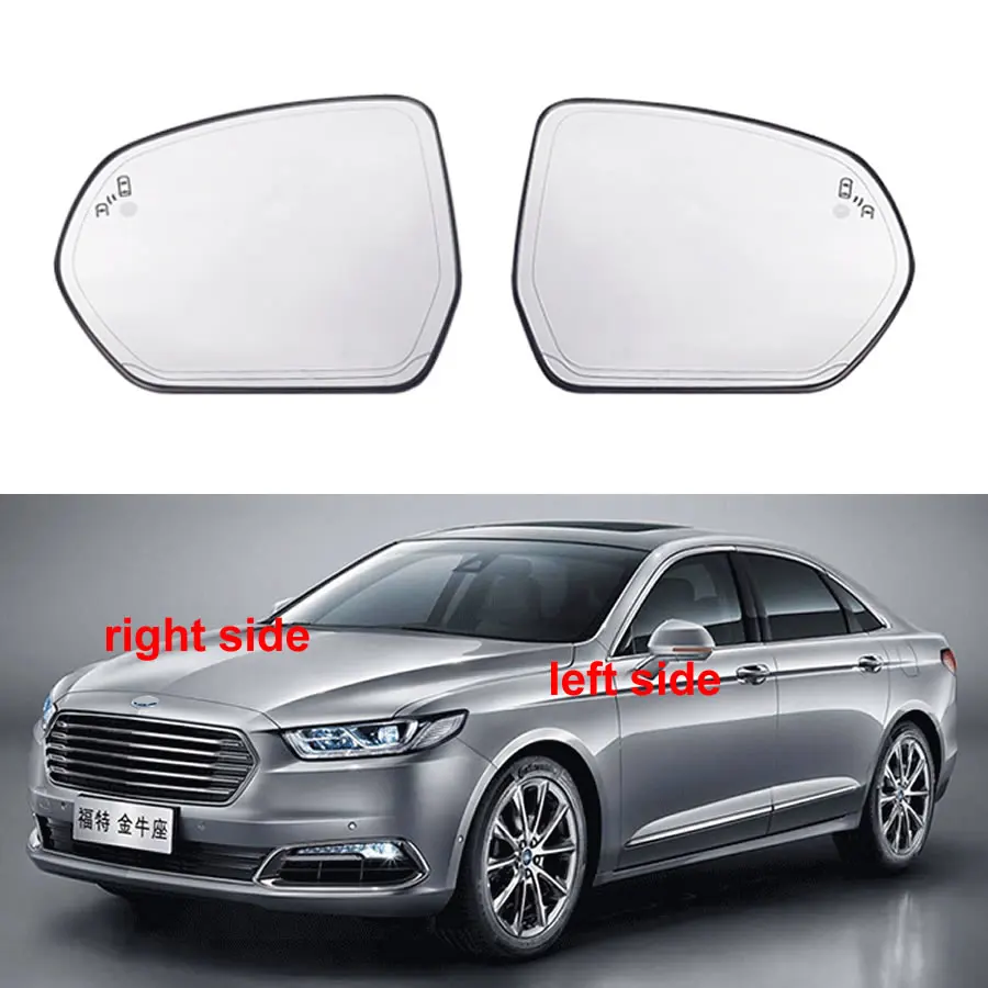 

For Ford Taurus 2015-2018 Replacement Side Mirrors Reflective Lens Rearview Mirror Lenses Glass with Heating Blind Spot 1PCS