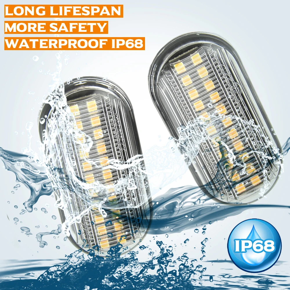 For Renault Clio Trafic Kangoo Twigo Dacia Logan Duster Nissan Interstar Dynamic Side Marker Turn Signal Lamps Lights