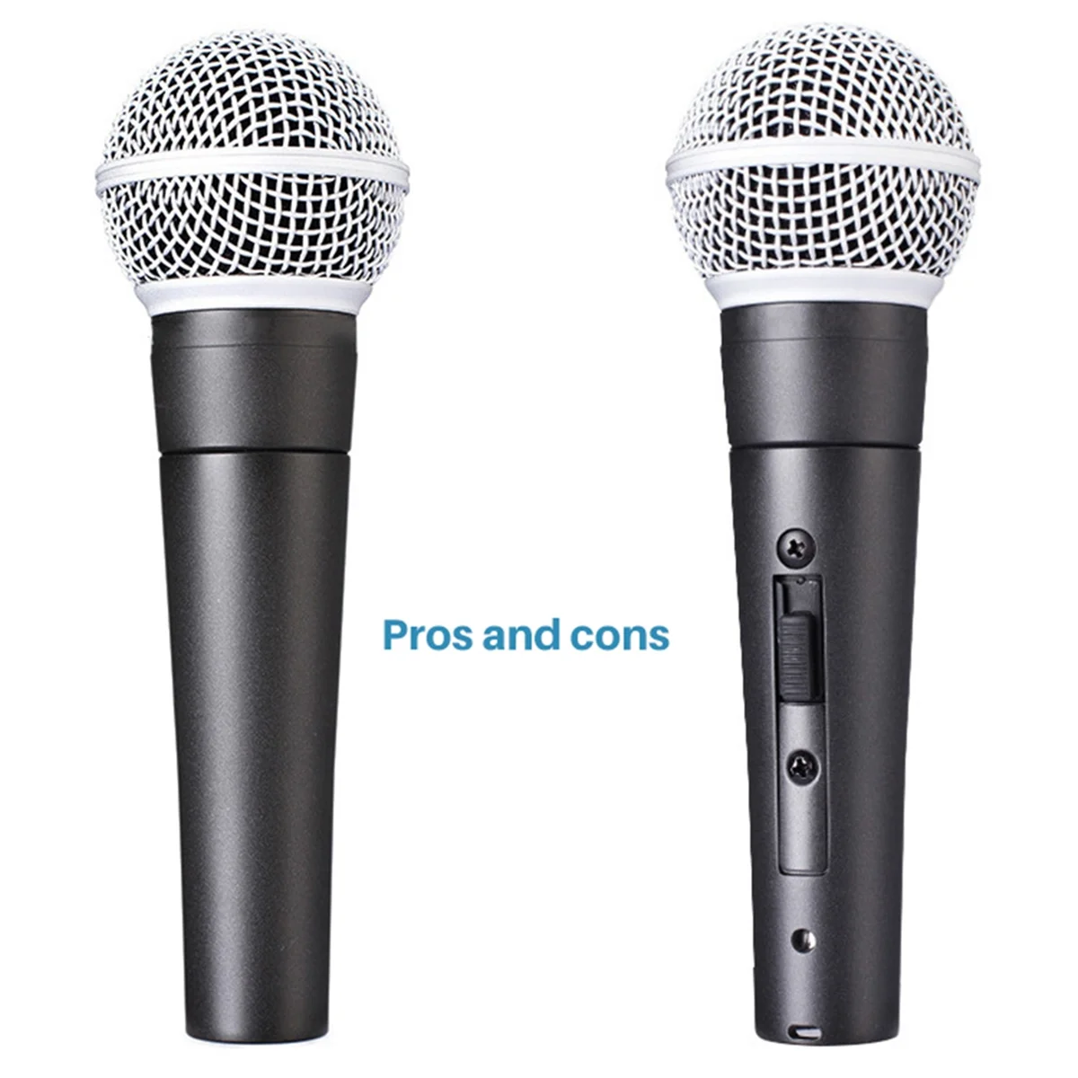 Metal SM58 Cardioid Dynamic Microphone for Stage Singing Professional Wired Microphone for Sing Recording Vocal