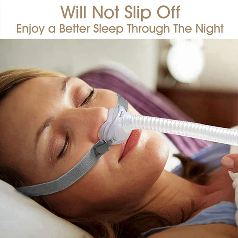 Chapelaria substituição para Resmed Airfit P10, travesseiro nasal, cintas máscara CPAP, clipes de ajuste