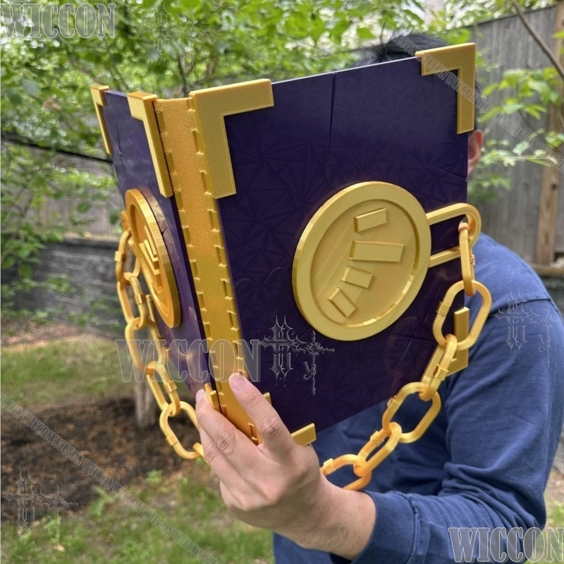 Limbus Company Middle Finger Tissue Book Of Vengeance Prop Purple Gold Chain Bound Knight Novel Cosplay Accessory For Anime Game view 6
