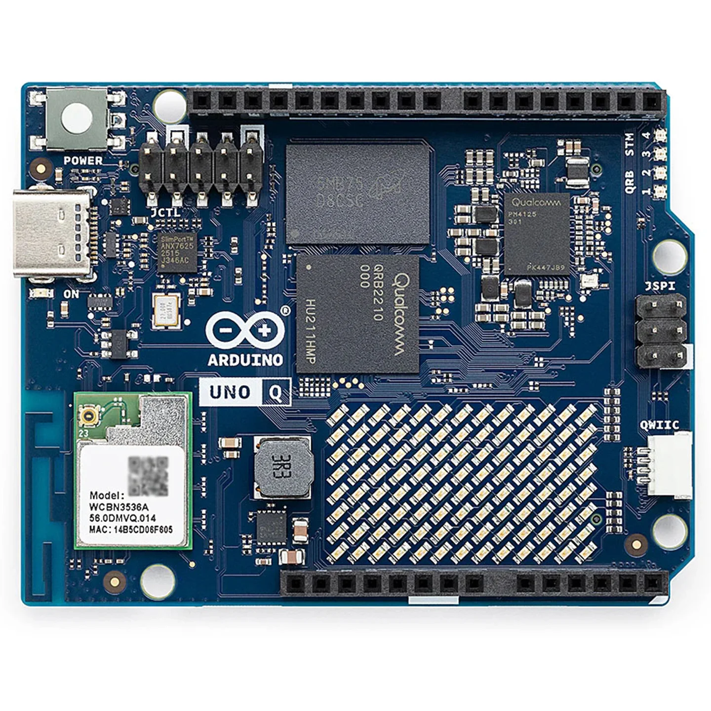 Origineel op voorraad Arduino UNO Q ABX00162 Qualcomm QRB2210 STM32U585 MCU Development board 2GB + 16GB