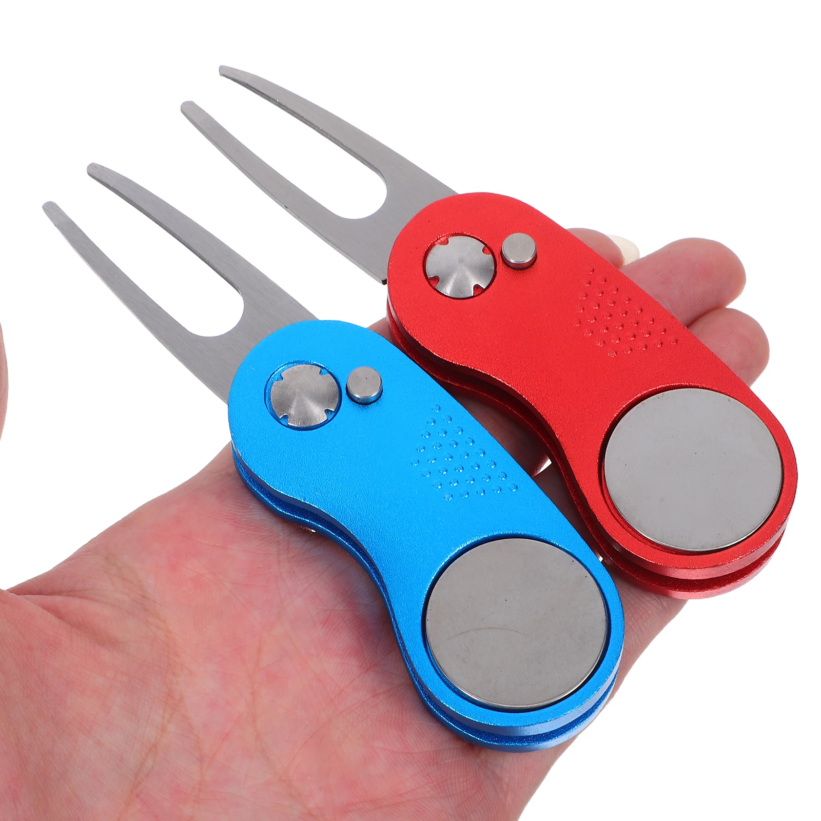 

2 Pcs Golf Green Fork Accessories Ball Divot Tool Mark Repair Sharpen The Knife