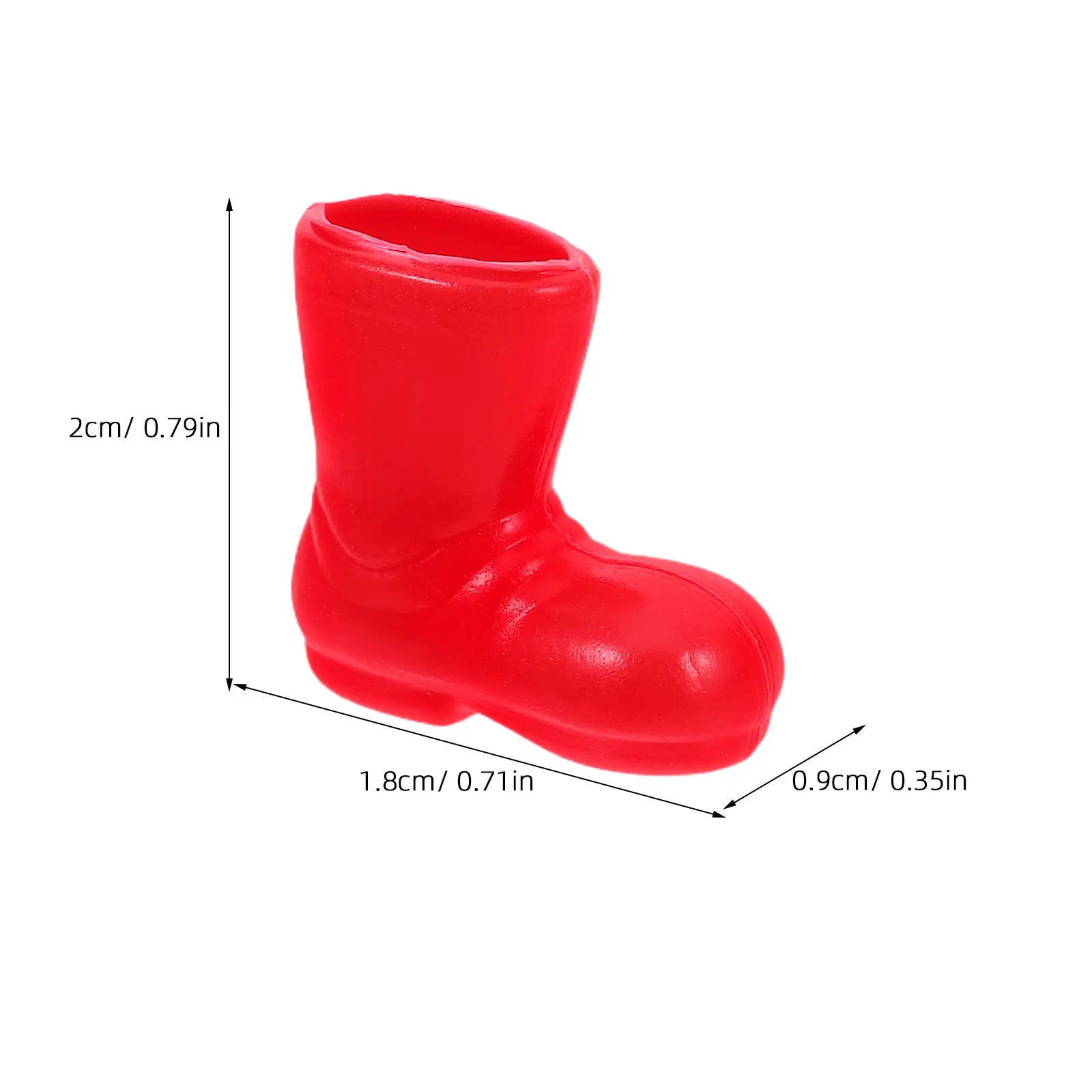 6Pairs Miniature Dollhouse Rain Boots Detailed Realistic Small Short Boots Home Indoor DIY Craft Accessories Christmas Festival view 4