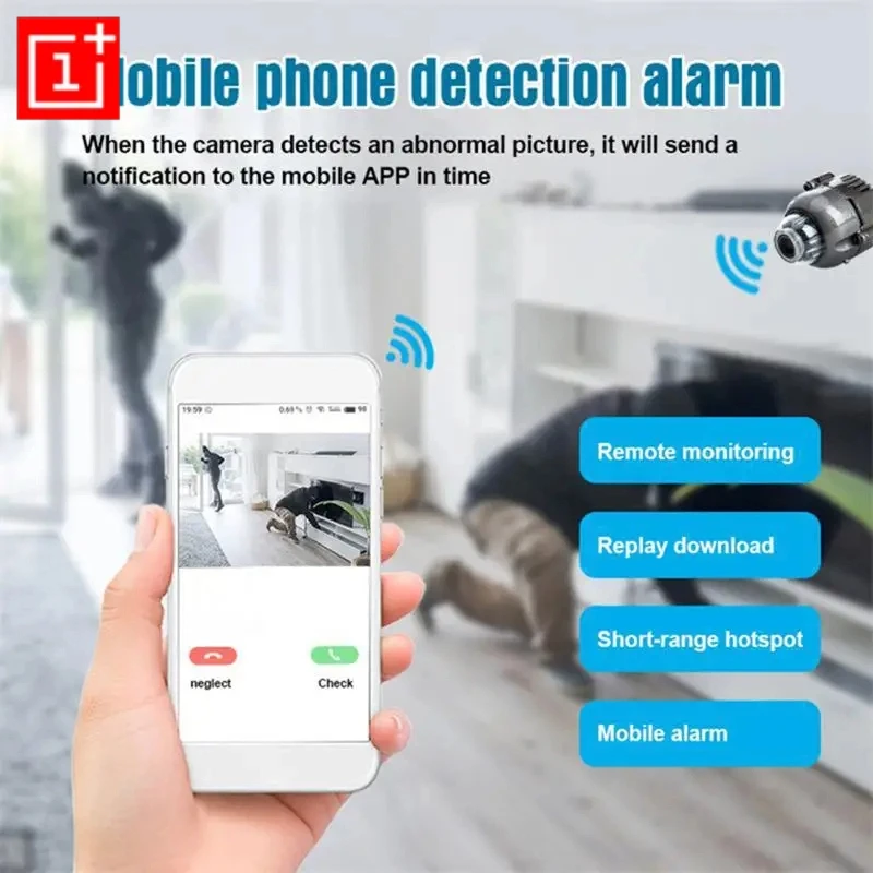 OnePlus X5 Mini 1080P HD Camera WiFi Wireless Night Vision Motion Detection Video Camera Home Security Camcorder Audio Recorder