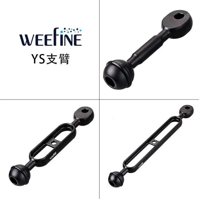 WEEFINE Underwater Photography Light Diving Light Extension Bracket Dual Ball Head YS Extension Arm Serpentine Arm Extension Arm