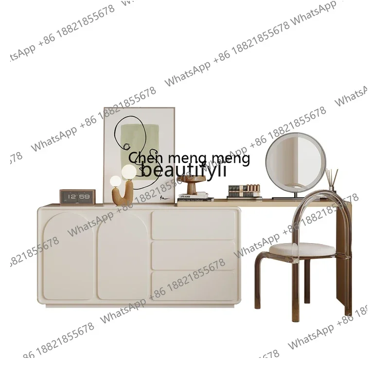 cn8350 LHY zq Dresser Solid Wood Bedroom Dresser Modern Small Desk Makeup Table Integrated Locker
