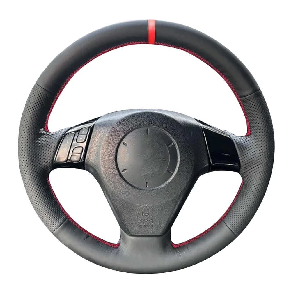 Braid Car Steering Wheel Cover Anti-Slip Artificial Leather For Old Mazda 3 Axela Mazda5 Mazda6 Atenza 2004-2008 Car Accessories