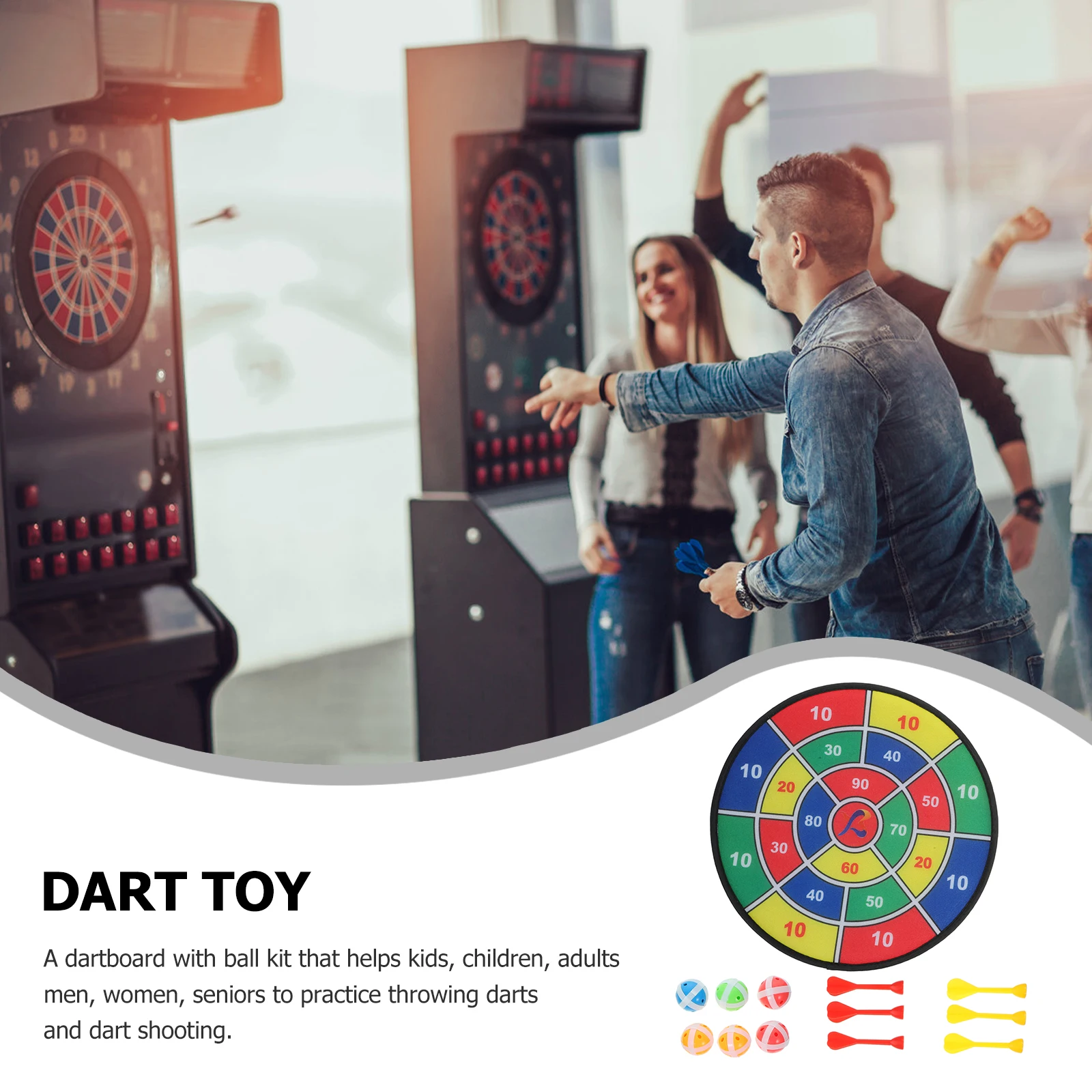 

Dart Board Set Toy Throw Plate Educational Throwing Lightweight Parent-child